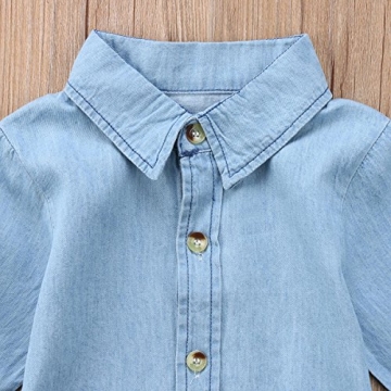 Stylish Denim Tunic Dress for Toddler Girls 1-5T