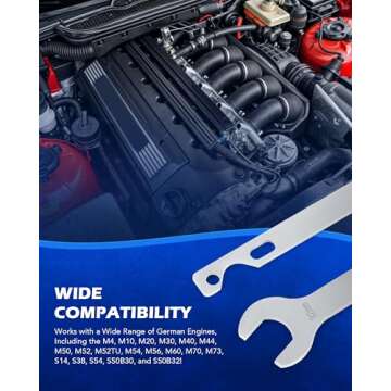 Orion Motor Tech Fan Clutch Wrench Set with 32mm Nut and Water Pump Pulley Holder for BMW E34 E36 E3...