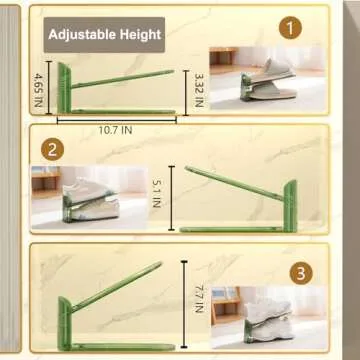 GIUNJOE Clear Shoe Slot Organizers 12 Pack