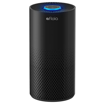 Afloia Kilo Air Purifier: 3-Stage Filtration, Up to 1076 Sq Ft, 22 dB, 7 Color Lights