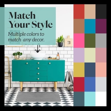 Genteele Bath Mat - Non Slip Grey Memory Foam Rug - 17" x 24"