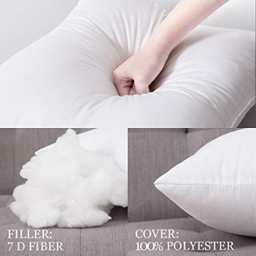 MIULEE Decorative Pillow Inserts for Comfort & Style