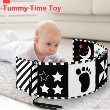 Black and White Baby Toys for Newborn Visual Stimulation