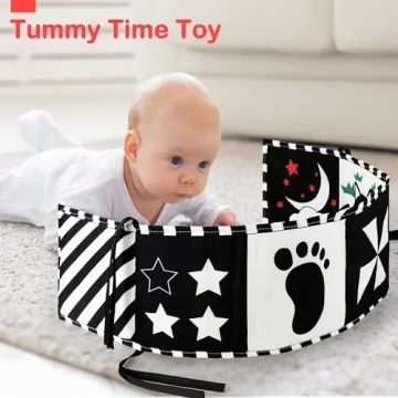 Black and White Baby Toys for Newborn Visual Stimulation