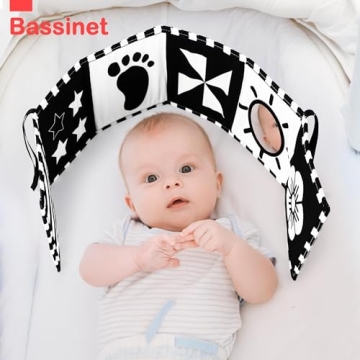 Black and White Baby Toys for Newborn Visual Stimulation