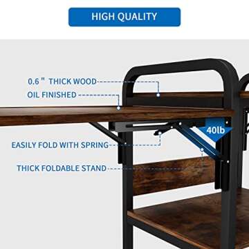 PUNCIA Movable Heat Press Table for DIY Sublimation