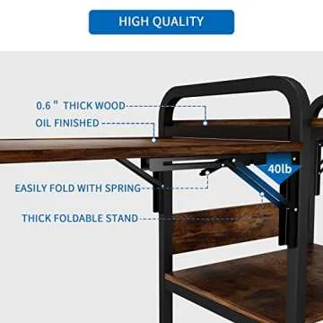 PUNCIA Movable Heat Press Table for DIY Sublimation