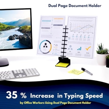 Dual Document Holder for Typing - Note Tower Pro