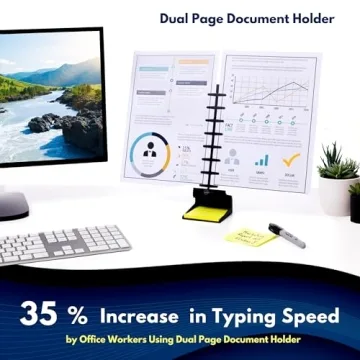 Dual Document Holder for Typing - Note Tower Pro