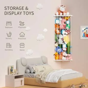 Space-Saving Stuffed Animal Storage Solution for Kids