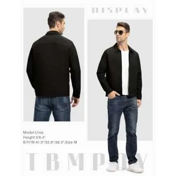 TBMPOY Men's Lightweight Stylish Jackets for All Occasions