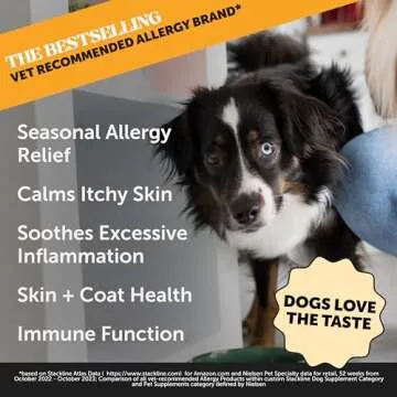 Pet Honesty Dog Allergy Relief Salmon Oil for Seasonal Itch Relief for Dogs, Omega-3 for Dogs, Dog S...