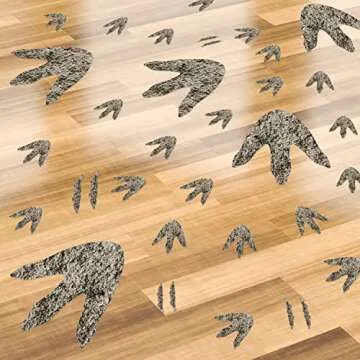 90 Realistic Dinosaur Footprints Wall Decals for Kids