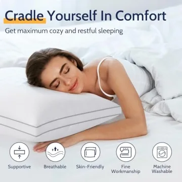 ROUMEA King Size Pillows, Luxury Set of 2 for All Sleepers