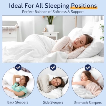 ROUMEA King Size Pillows, Luxury Set of 2 for All Sleepers