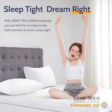 ROUMEA King Size Pillows, Luxury Set of 2 for All Sleepers