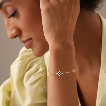 LeCalla Sterling Silver Adjustable Flower Bracelet