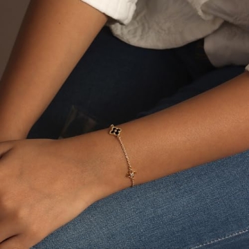 LeCalla Sterling Silver Adjustable Flower Bracelet