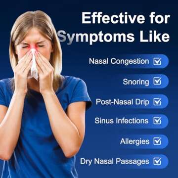 MAOEVER Neti Pot for Gentle Sinus Rinse and Relief