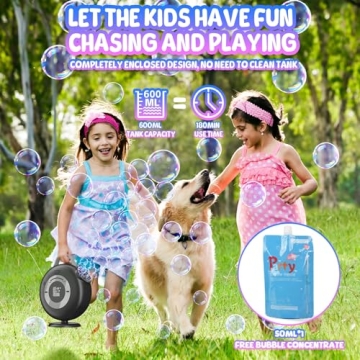 Automatic Bubble Blower for Kids - 8000+ Bubbles Per Minute