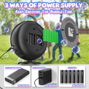Automatic Bubble Blower for Kids - 8000+ Bubbles Per Minute