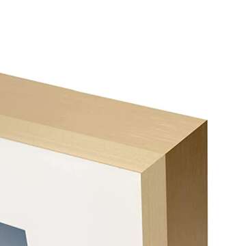 Golden State Art, 11x14 Picture Frame Gold Aluminum (Shiny Brushed) Display Pictures 8x10 with Mat or 11x14 Without Mat Wall Mounting Real Glass Metal Photo Frame