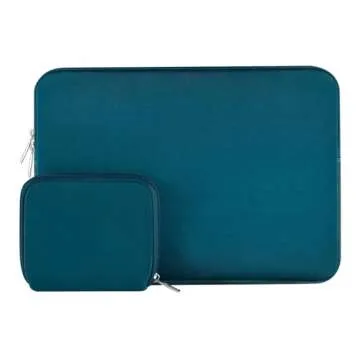 MOSISO Laptop Case 13 inch, 13 inch Laptop Sleeve Bag Compatible with MacBook Air 13 inch M3 M2 M1 2025-2018 / Pro 13 inch M2 M1 2025-2016, Neoprene Computer Sleeve Bag with Small Case, Deep Teal