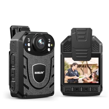 BOBLOV KJ21 Body Camera - 1296P Wearable Video Recorder with Night Vision