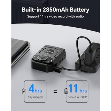 BOBLOV KJ21 Body Camera with Night Vision and Long Battery Life