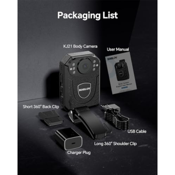 BOBLOV KJ21 Body Camera with Night Vision and Long Battery Life