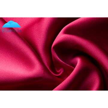 BlueHills Gift Set 100% Pure Mulberry Natural Soft Both Sides Silk Pillowcase 2 Pack 19 Momme 600 TC for Hair and Skin Hidden Zipper & Pure Silk Eye Mask in Gift Box Light Colors