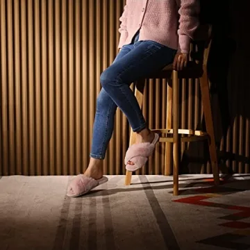 Cozyfurry Women's Cross Band Slippers for Ultimate Comfort