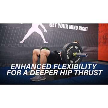 Gronk Fitness Hip Thrust Pad for Barbell | Thick Foam for Extra Comfort