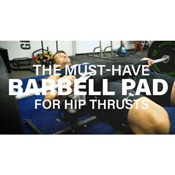 Gronk Fitness Hip Thrust Pad for Barbell | Thick Foam for Extra Comfort