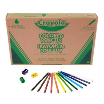 Crayola Colored Pencils Classpack (240ct), Must Have Classroom Supplies for Teachers, Bulk Colored P...