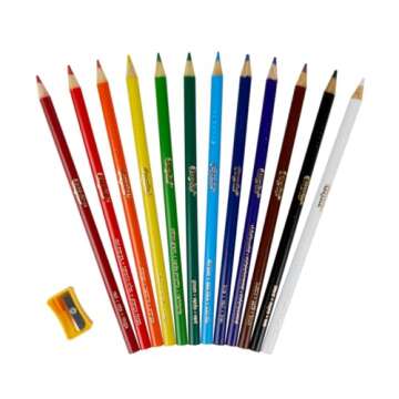 Crayola Colored Pencils Classpack (240ct), Must Have Classroom Supplies for Teachers, Bulk Colored Pencils for School, 12 Colors
