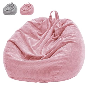 Lmeison Bean Bag Chair Cover Large, Stuffed Animal Storage Beanbag(No Beans) for Kids and Adults, So...