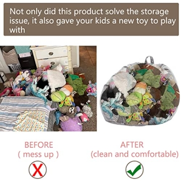 Lmeison Large Bean Bag Chair Cover for Kids and Adults