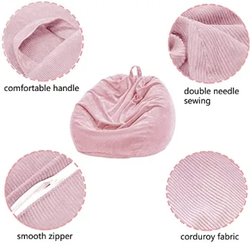 Lmeison Large Bean Bag Chair Cover for Kids and Adults