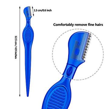 Mudder 28 Pcs Eyebrow Razor Knife Shaver Trimmer Shaver Multipurpose Exfoliating Tool Facial Hair Re...