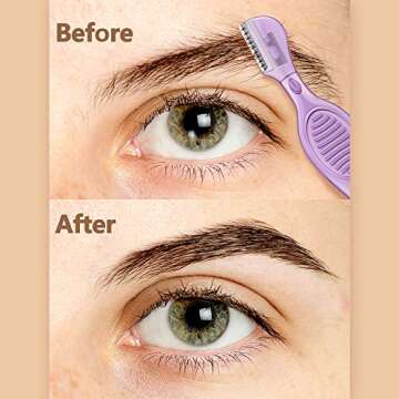 Mudder 28 Pcs Eyebrow Razor Knife Shaver Trimmer Shaver Multipurpose Exfoliating Tool Facial Hair Removal for Women Valentine‘s Day Giving(Assorted Colors)