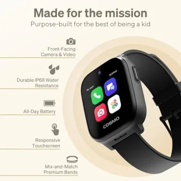 JrTrack 5 Kids Smart Watch | GPS, Calling, Parental Control