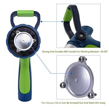 GREEN MOUNT New Patent Garden Hose Nozzle, Heavy Duty Water Nozzle, High Pressure Fireman Style Nozz...