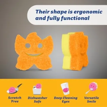 Scrub Daddy Scrub Mommy Special Edition Summer - Scratch-Free Multipurpose Dish Sponge - BPA Free & Made with Polymer Foam - Stain & Odor Resistant Kitchen Sponge (3ct)