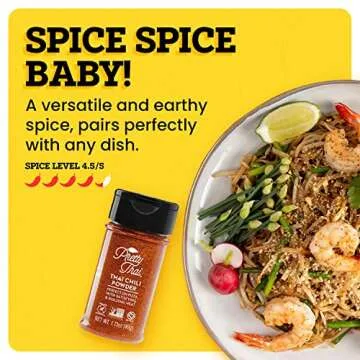 Pretty Thai Chili Powder - 1.73oz, Chili Seasoning Mix for Authentic Thai Food