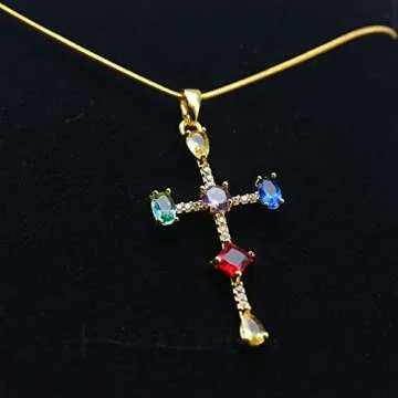 JiuZhou-Love Heart Necklaces for Women, Wedding Anniversary, Birthday Gift for Wife,With Birthstone Pendant, Ideal Chrismas Gifts for Her, Girlfriends, Mom, gold necklaces for women, unique jewelry