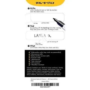 Waterproof Daycare Labels Value Pack for All Ages