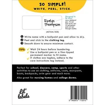 Waterproof Daycare Labels Value Pack for All Ages