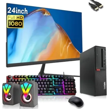 Lenovo ThinkCentre M710S SFF PC & 24" FHD Monitor Bundle
