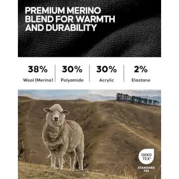 DANISH ENDURANCE Merino Wool Hiking Socks for All Activities